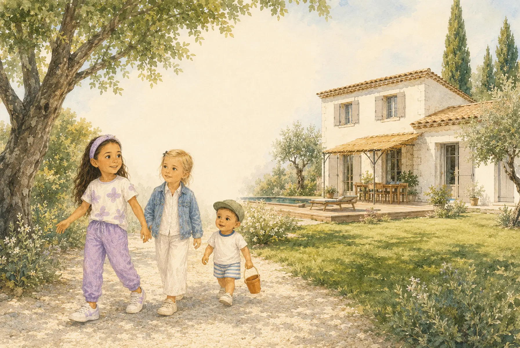 Illustration de couverture, Le Kiw dans le jardin des Alpilles
